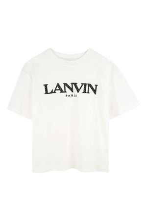 tshirt in cotone bianco LANVIN KIDS | N30283117